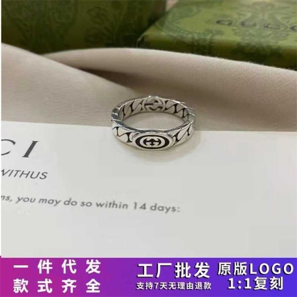 

designer jewelry bracelet necklace interlocking used for male female lovers gift pair ring high quality, Silver