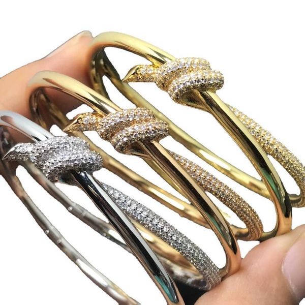 

selling item tiffay bracelet knot new product with diamond v gold fashion design advanced personality butterfly rope wrapped with logo lw5g, Black