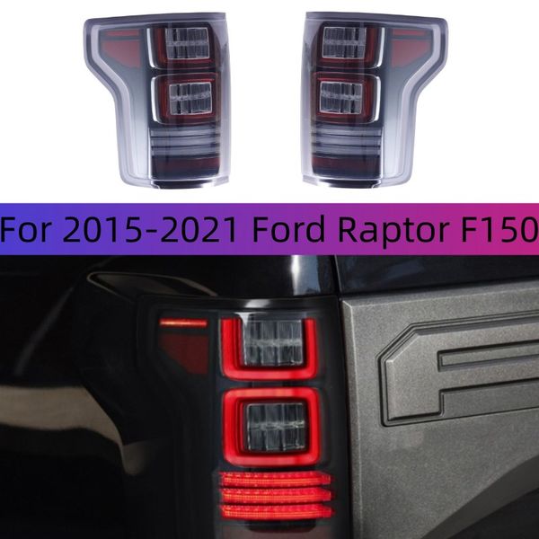 

car styling for 20 15-20 21 ford raptor f150 taillight assembly led drl red turn light brake lamp auto accessories
