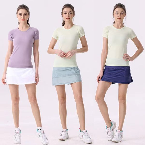 

tennis skirts pleated yoga skirt gym clothes women running fiess golf pants shorts sports back waist pocket zipperpzkp, Black