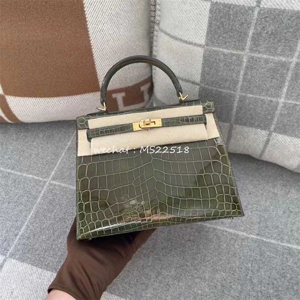 

handbag h ermess kellies customized version bags 7aquality green nile