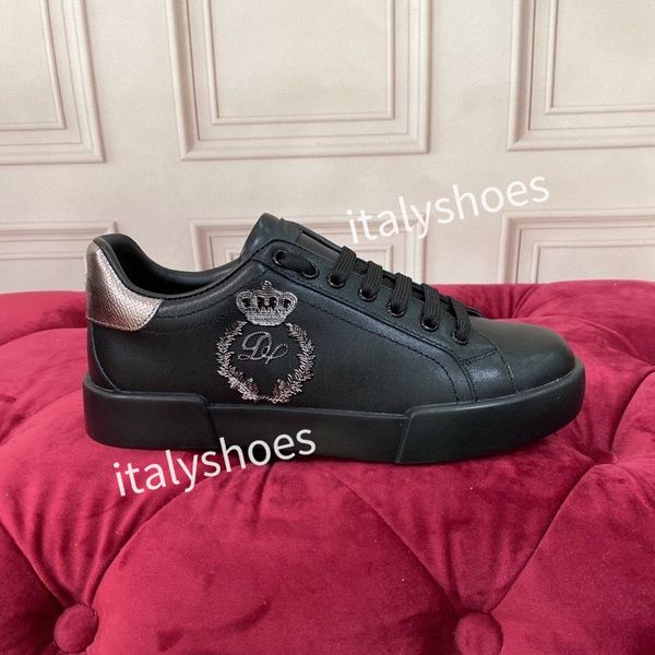 

new brand fashion designer sneakers leather fashion canvas casual shoes mens women original shoes, Black