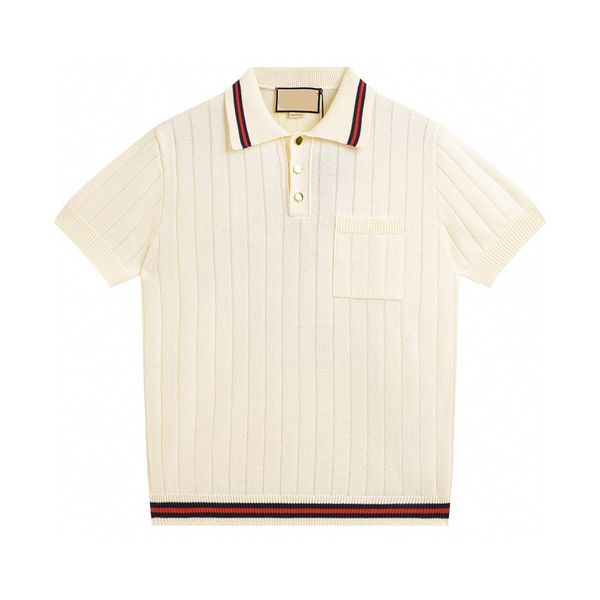 

men's plus tees & polos round neck embroidered and printed polar style summer wear with street pure cotton r1122r, Black;brown