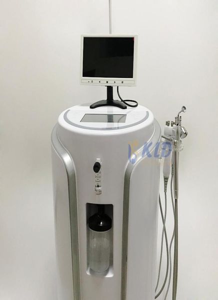 

water oxygens jet facial care machine shrink pores and smooth face rejuvenation lifting jetpeel skin deep cleaning device for b8275665, Black;white