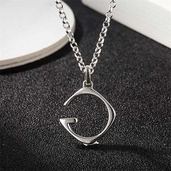 

20% off 2023 new designer jewelry bracelet necklace ring sterling ancient single hollow out pendant trend hip hop men women lovers versatile, Silver