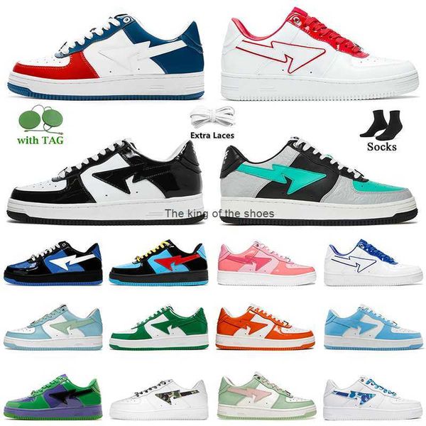 

og2023 sk8 bapestas mens womens casual shoes a bapestas sta low abc camo stars white green red black yellow sneakers size 36-45