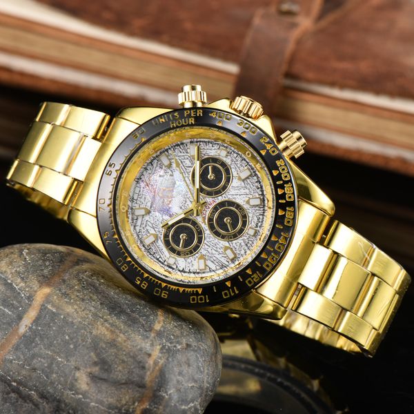 

designer watch quartz watches level brand wrist watch man women watch classic luxury business wristwatches ceramic bezel multifunctional dia, Slivery;golden
