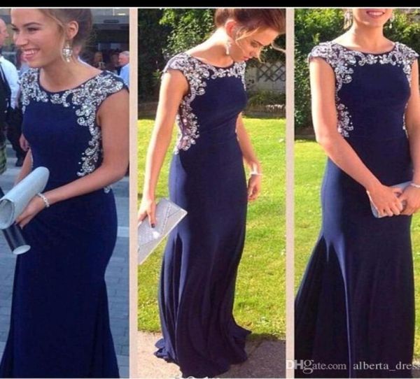 

navy royal blue mermaid prom dresses beaded special occasion formal tulle floor length runway evening gowns for women5512391, Black;red