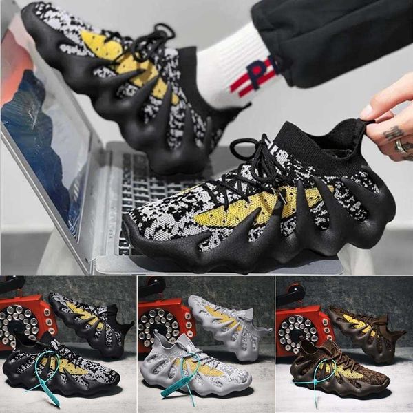 

fashion volcano shoes men 450 coconut non-slip breathable outdoor casual sports shoes, Black