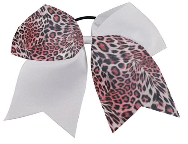 

newquottiger headquot cheer bow pony tail 75 inch ribbon girls hair bowscheerleading practice football games uniform hairbow 6555296, Slivery;white