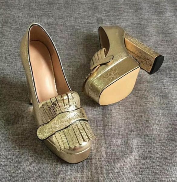 

2022 spring summer autumn new fashion dress shoes genuine leather high heels single shoes size35418574399, Black