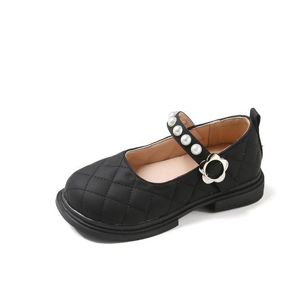 

sneakers baby shoes kids casual footwear child retro girls leather spring autumn pearl princess f13745, Black;red