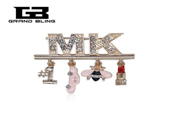 

unique brooch pin with fancy dangling charms for mary kay ladies9966333, Gray