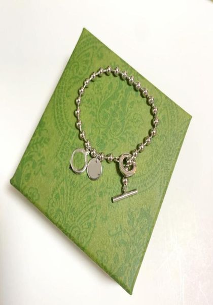 

2022 designer bracelet mens fashion luxury sliver link letters pendent bracelets for women party wedding brands jewelry 16cm 18cm 5489506, Black