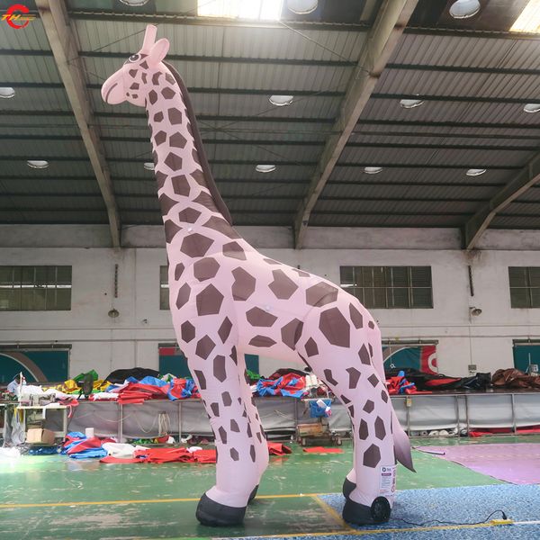 

door ship outdoor activities advertising giant inflatable giraffe cartoon animal model zoo decoration custom made model for sale