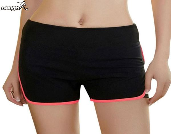 

wholebalight women039s sports shorts breathable running yoga fitness loose cotton shorts elastic waist sportswear5419131, Black;blue