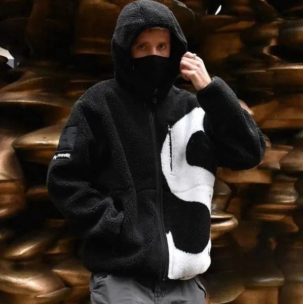

2023 winter jackets for women men oversized black cashmere jacket zipper hooded s women's coat