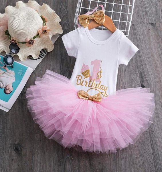 

1 year baby girl birthday tutu dress toddler girls 1st party outfits newborn christening gown 12 months infantil baptism clothes k9466487, Red;yellow