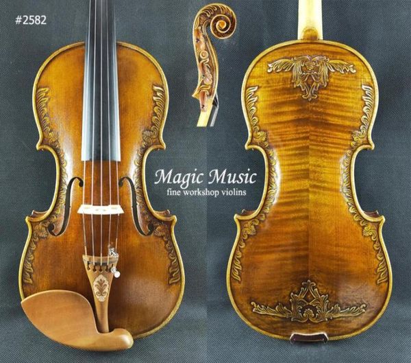 

strad royal fleur de lys 5string violin size 4 40123450709194222640