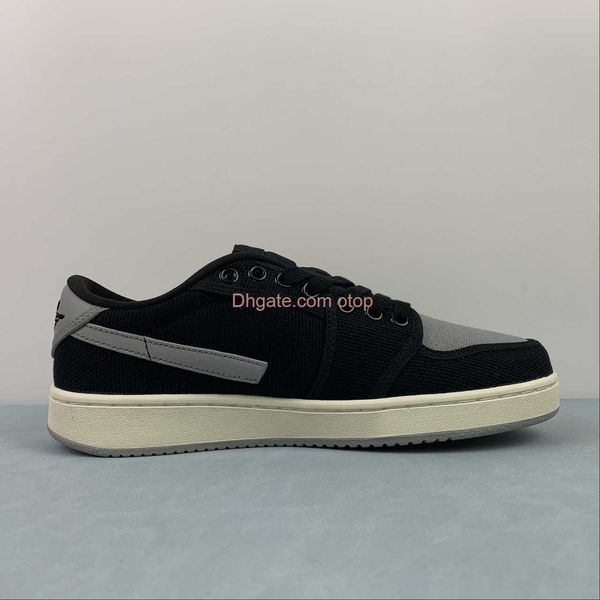 

2023 1 retro low shadow men womens running shoes black sail medium grey sports sneakers dx4981-002 size us 4-13 eur 36-47