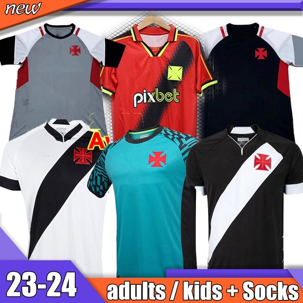 

2023 2024 raniel da gama mens soccer jersey vasco g. pec juninho getulio 23 24 home away 3rd goalkeeper training wear special edition footba, Black;yellow