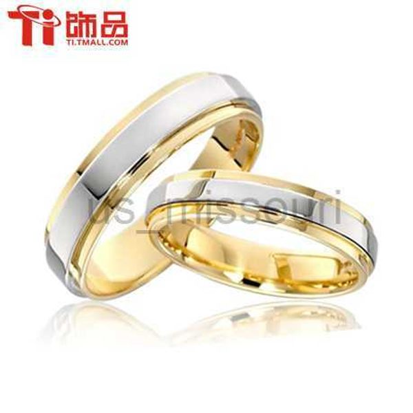 

band rings super deal size 314 titanium steel womanand man's wedding ringscouple ringband ringcan engraving (price is for 1pcs) j230531, Silver