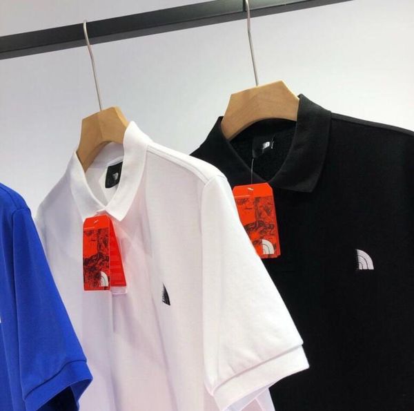 

mens polos designer for men womens shirts fashion t-shirts with north letters embroidery casual summer short sleeve man tee woman clothing, White;black