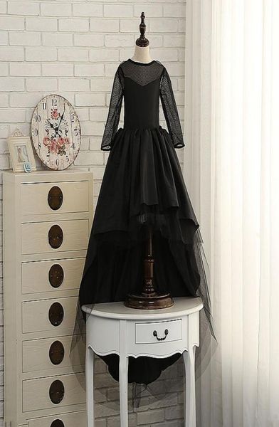 

cute lace appliques flower girls dresses high low ball gown wedding party little girl gowns first communion dress flowers5106034, White;blue