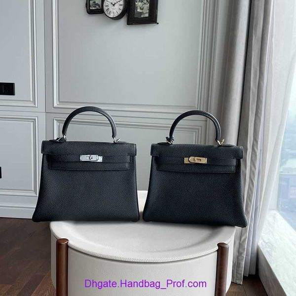 

designer h home kelys tote bag online shop 2023 new silver button togo leather leather handbag soft female cowhide shoulder with real logo