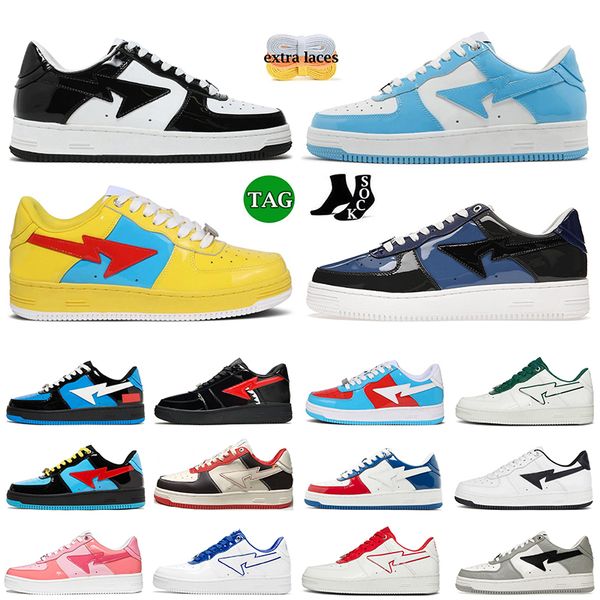 

original 2023 mens womens bstas shoes stas sk8 platform outdoor with socks black white orange camo green pink patent leather low casual og s