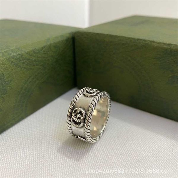 

20% off 2023 new designer jewelry bracelet necklace old fried dough twist twisted rope old couple ring personality, Silver