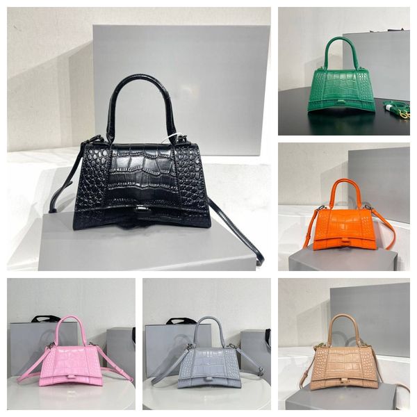 

designer bag genuine leather hourglass handle crossbody bags women's men tote luxury fashion b logo shopping wallet envelope card pocke