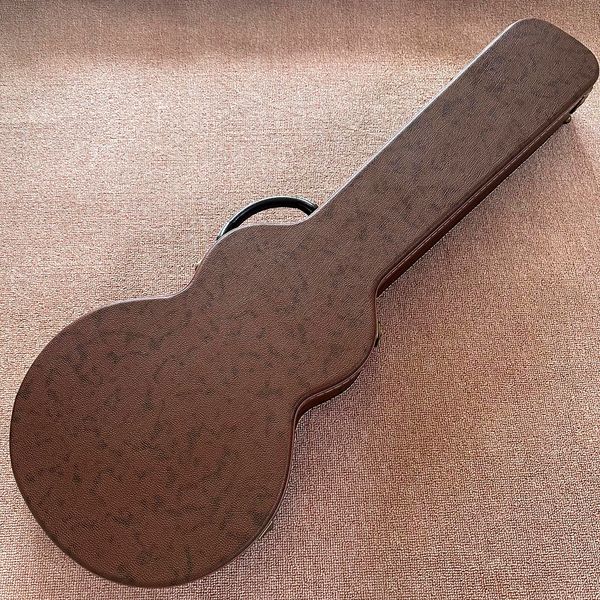 

custom shop, brown fit lp st electric guitar case,