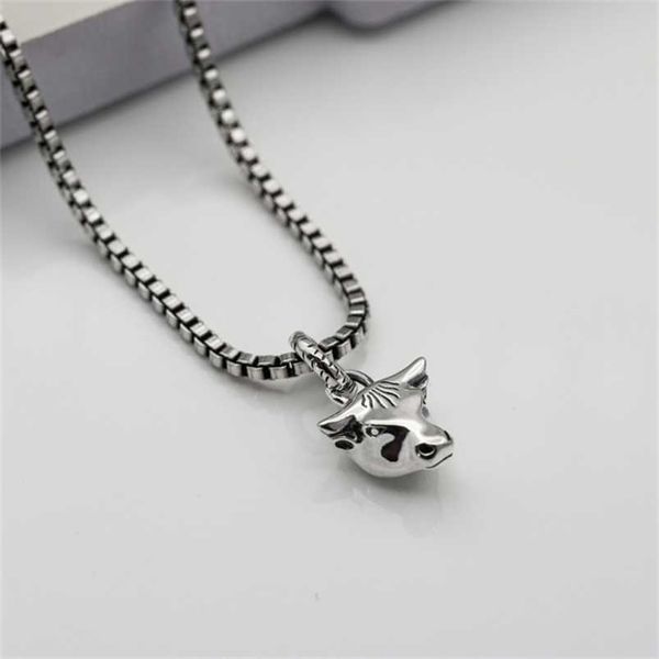 

2023 new designer jewelry bracelet necklace ring qi taiyin wang yibo ox head men women same old sweater chain, Silver