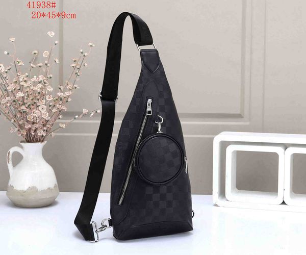 

man designer duo sling bag luxury monograms leather shoulder cross body chest sling backpack mens anti-thief crossbody personal pocket bags