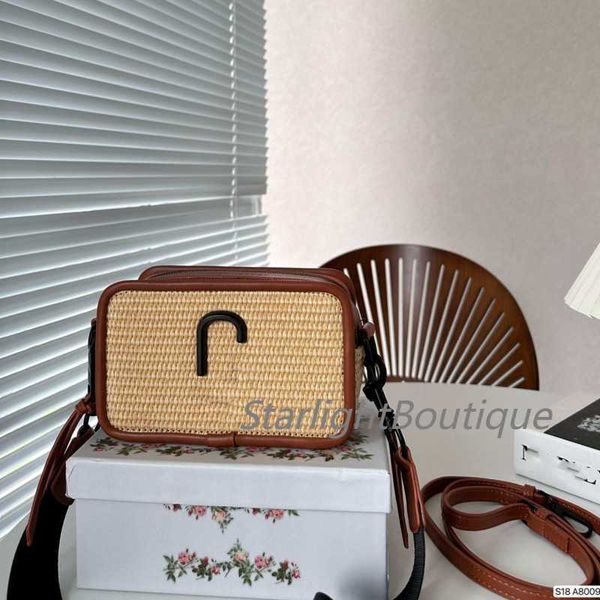 

2023 new camera bag luxury designer women's woven small square bag large capacity fashion versatile detachable shoulder strap single sh