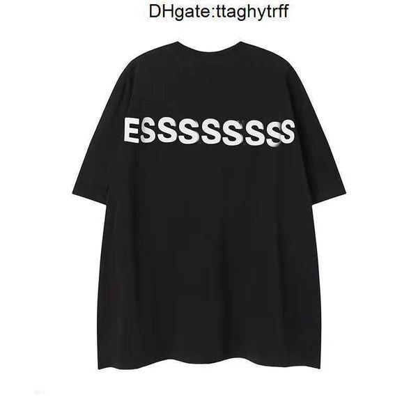 

tees ess t shirts mens t-shirts women designer cottons man s casual shirt luxurys clothing street shorts sleeve clothes 9cen, White;black