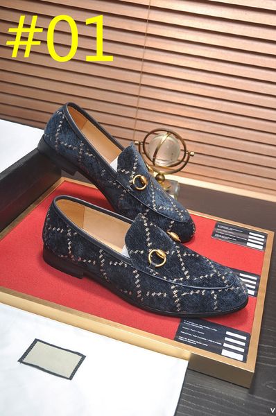 

38model men designer loafers shoe stripe patchwork leather shoe men luxurious dress shoes fashion handmade wedding luxury brand men plus siz, Black