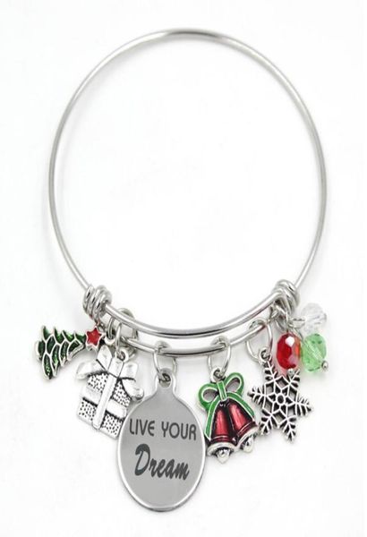 

whole gifts stainless steel bracelet wire adjustable expandble bangle christmas charm bracelet bangle christmas xmas gifts4214945, Golden;silver