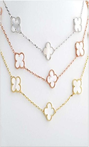 

necklace electroplated rose gold classic fashion black agate shell ten flower bracelet7947453, Golden;silver