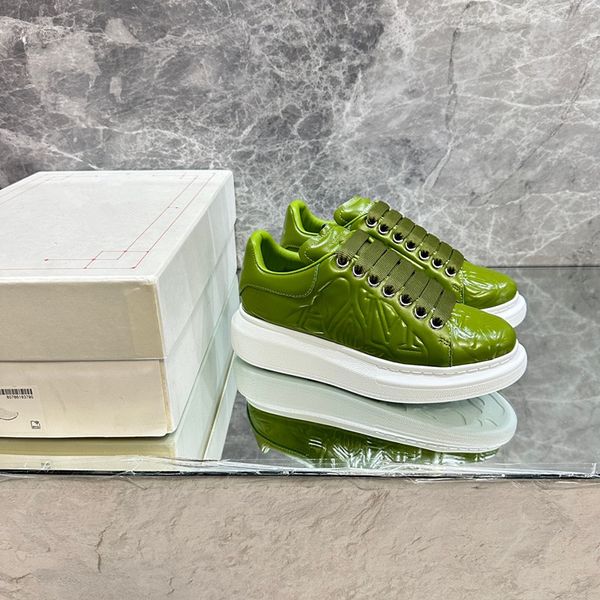 

women men designer sneaker casual shoes leather sneakers embroidered white shoes flat platform walking 0529, Black