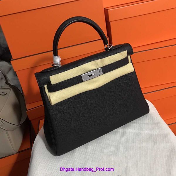 

new genuine leather tote bag capicity lady shopping hasp square vintage lux designer handbags silver hardware 28cm brands classic fashion