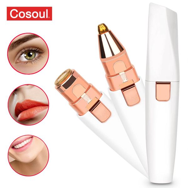

epilator eyebrow trimmer razor facial hair removal epilator rechargeable electric eyebrow hair removal for women painless face lips hair