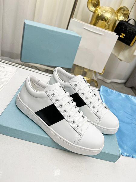 

mens women designer sneaker casual shoes leather sneakers embroidered stripes white shoes flat platform walking sports trainers 0529, Black