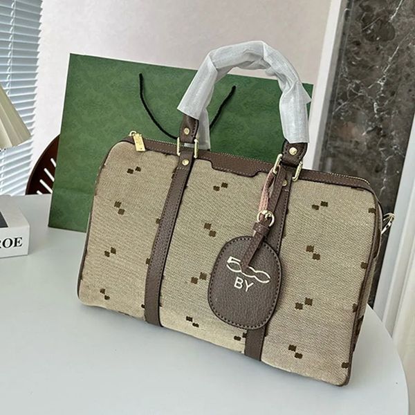 

deaigner large canvas pillow bag for men woman boston bags color handbags crossbody letter embroid travel duffel totes