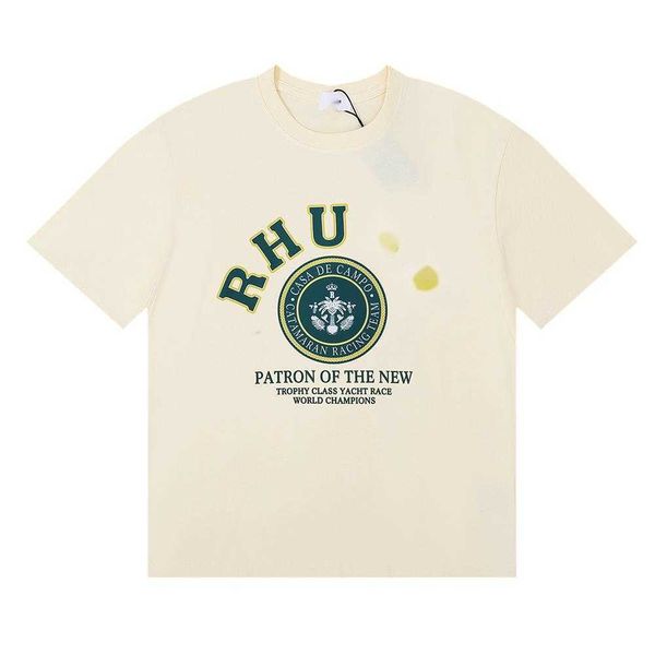 

rhude t-shirt summer designer t shirt men t shirts luxury letter print shirt mens women clothing short sleeved s-xxl, White;black