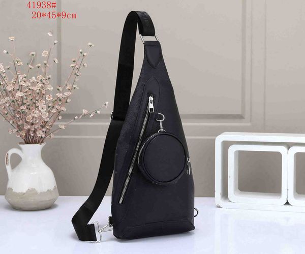 

man designer duo sling bag avenue monograms leather shoulder cross body chest sling backpack mens anti-thief crossbody personal pocket bags