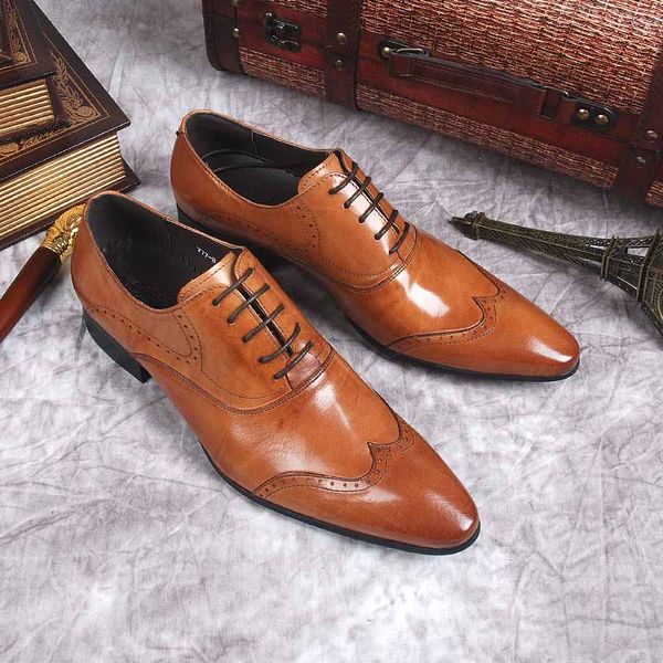 

black white business formal shoes mens groom wedding shoes genuine leather pointed toe oxford shoes spring mens brogue shoes