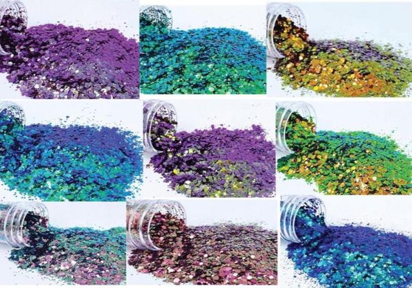 

nail glitter bsc7150 chunky mix color shifting 27 ounce in resealable bag50g art ty34455090920, Silver;gold