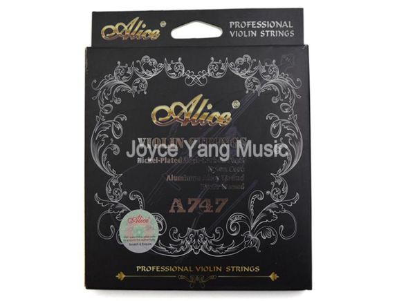 

alice a747 professional violin strings nickelplated highcarbon steel nylon core silveraluminum alloy wound 1st4th strings2903751